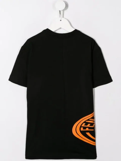 Shop Fendi Printed T-shirt In Black