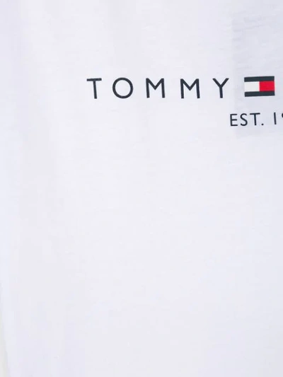 Shop Tommy Hilfiger Junior Teen Essential Logo T-shirt In White