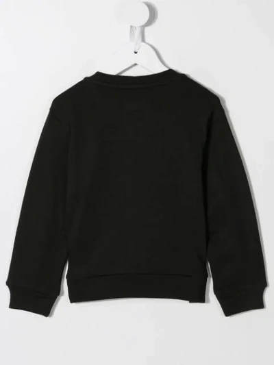 Shop Emporio Armani Logo Stripe Sweatshirt In Black