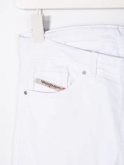 Shop Diesel Skinny Jeans In White