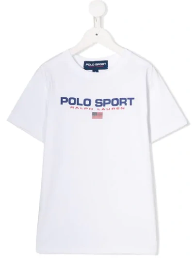 Polo Ralph Lauren Graphic Logo-print T-shirt In White