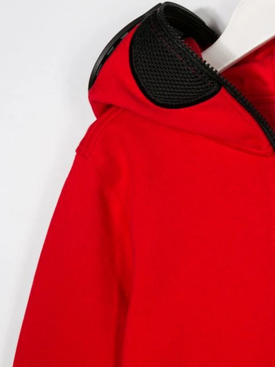 Shop Ai Riders On The Storm Goggle Zip Up Jacket In Red