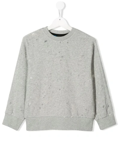 Shop Diesel Sgraham Destroyed-effect Sweatshirt In Grey