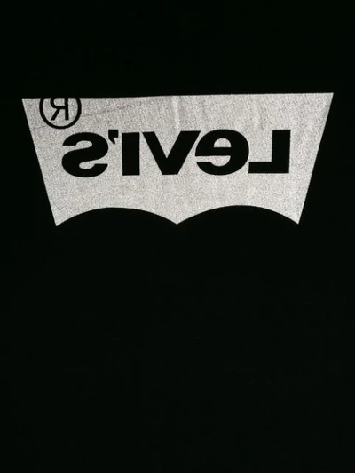 Shop Levi's Teen Logo T-shirt In Black