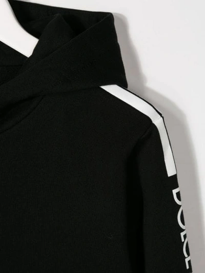 Shop Dolce & Gabbana Branded Hoodie In Black