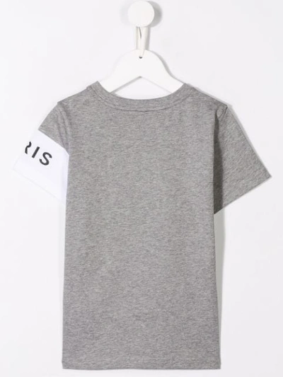 Shop Givenchy Printed Logo T-shirt In Grey