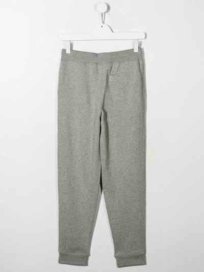 Shop Ralph Lauren Embroidered Logo Joggers In Grey