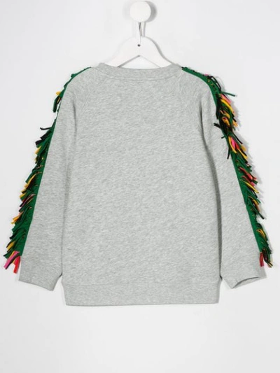 Stella Mccartney Throw Some Shapes Print Sweatshirt In Grey