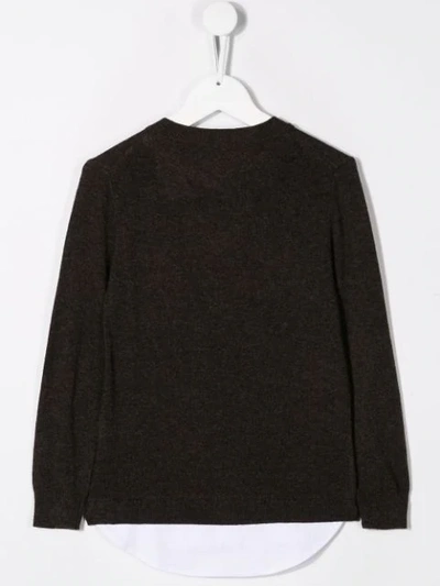Shop Paolo Pecora Klassisches Sweatshirt In Brown