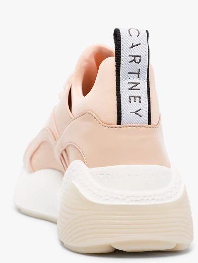 Shop Stella Mccartney Pink Eclypse Low Top Sneakers