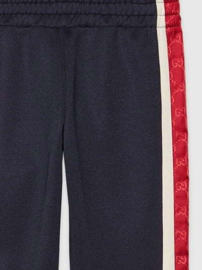 Shop Gucci Sporthose Mit Streifen In Blue