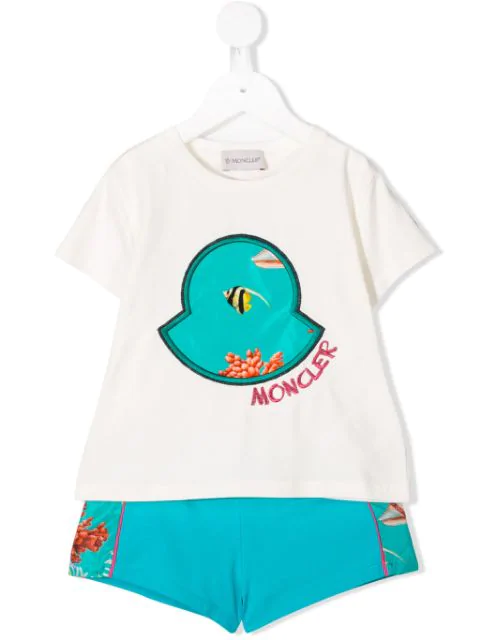 moncler shorts and shirt set