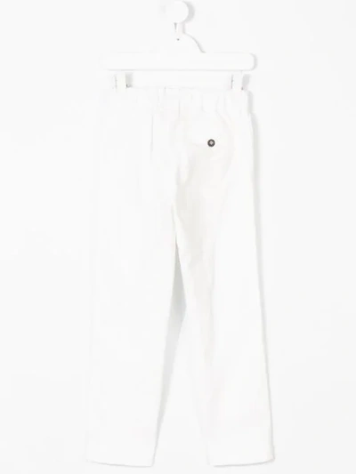 Shop Anne Kurris Elasticated Waist Chino Trousers In White