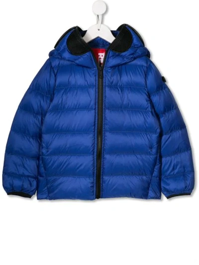 Shop Ai Riders On The Storm Padded Jacket In Blue
