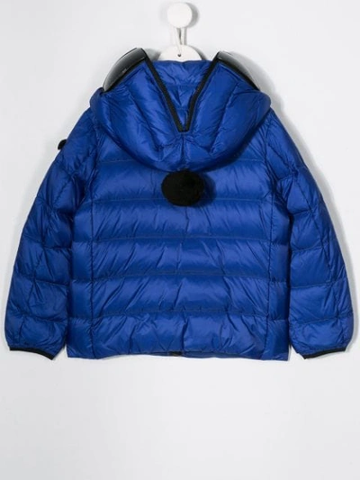 Shop Ai Riders On The Storm Padded Jacket In Blue