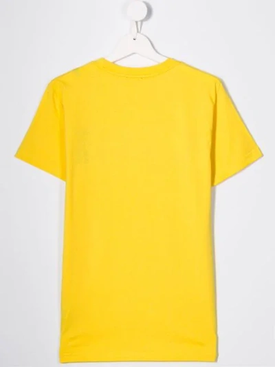 Shop Diesel Logo Print T-shirt In Yellow