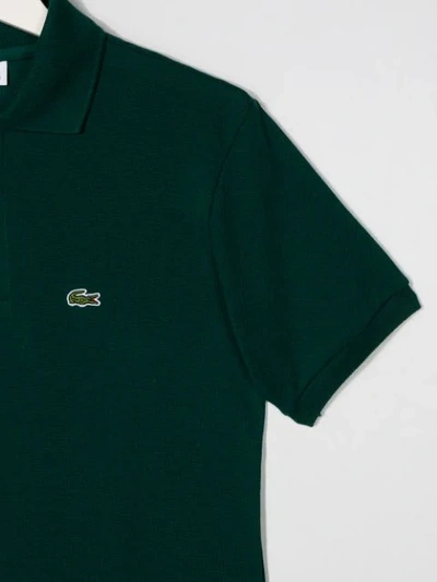 Shop Lacoste Teen Logo Polo Shirt In Green