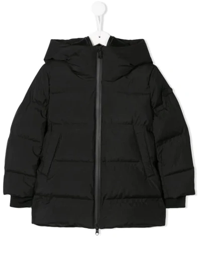 Shop Ai Riders On The Storm Zipped Padded Jacket In Black