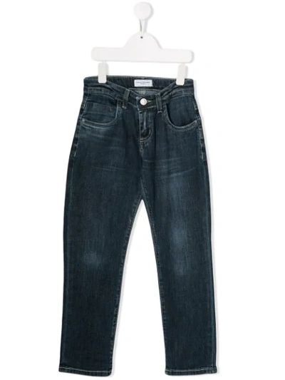 Shop Paolo Pecora Slim Fit Jeans In Blue