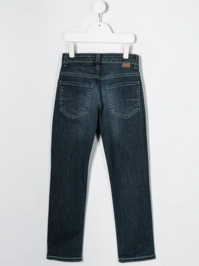 Shop Paolo Pecora Slim Fit Jeans In Blue