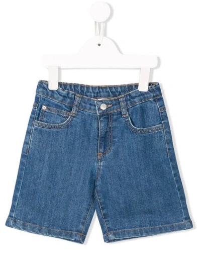 Shop Knot Eddie Denim Shorts In Blue