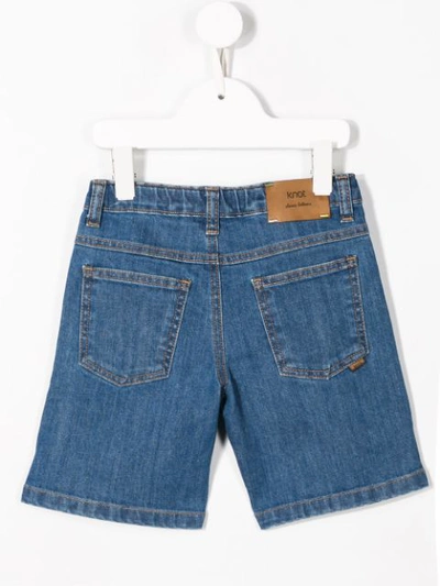 Shop Knot Eddie Denim Shorts In Blue