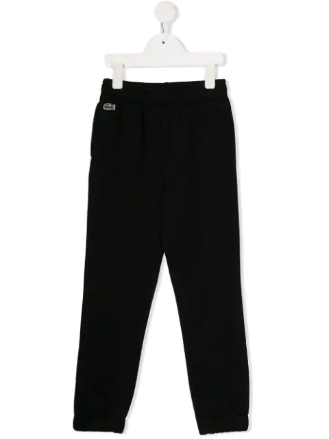 lacoste joggers black