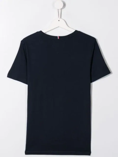 Shop Tommy Hilfiger Junior Logo Printed T-shirt In Blue