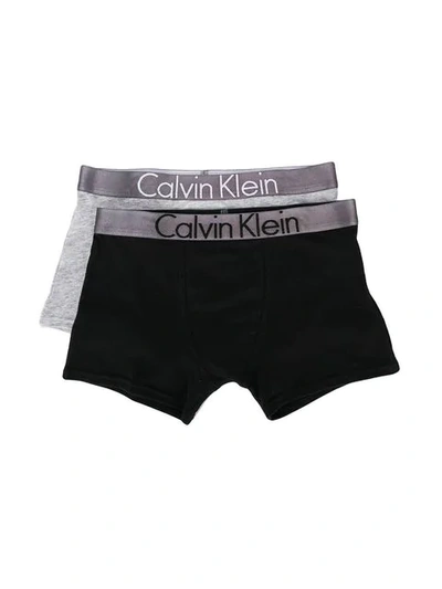 Shop Calvin Klein Set Of Boxer Briefs In Black