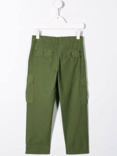 Shop Dondup Classic Utility Trousers In Green