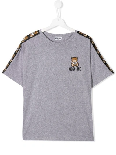 Shop Moschino Toy Bear T-shirt In Grey