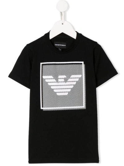 Shop Emporio Armani Logo Print T-shirt In Black