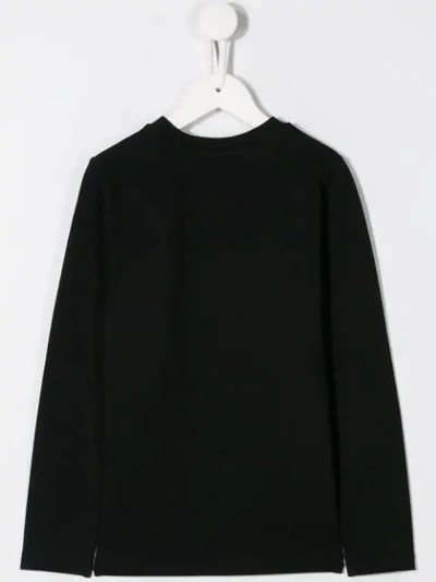 Shop Moschino Spacebear Long Sleeve T-shirt In Black