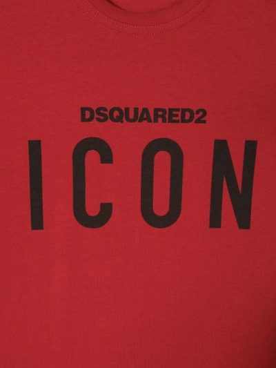 Shop Dsquared2 Teen Icon T-shirt In Red