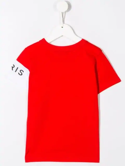 Shop Givenchy Logo Stripe T-shirt In Red