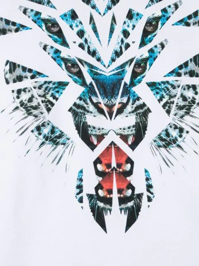 Shop Marcelo Burlon County Of Milan Teen Tiger Graphic T-shirt In White