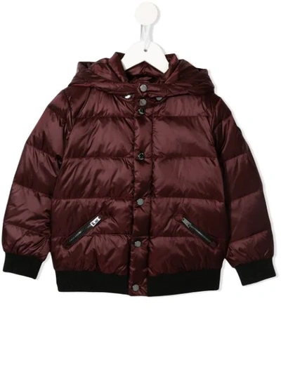 Shop Emporio Armani Padded Coat In Red