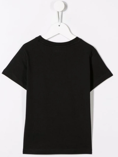 Shop Lanvin Enfant Printed Logo T-shirt In Black