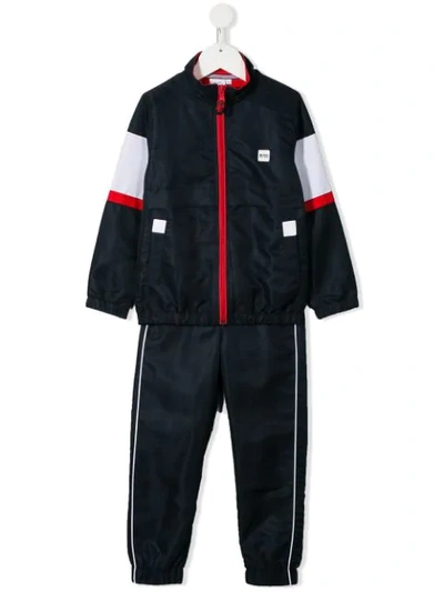 Hugo Boss Colour Block Tracksuit Set In Blue