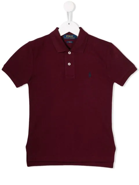burgundy ralph lauren polo shirt