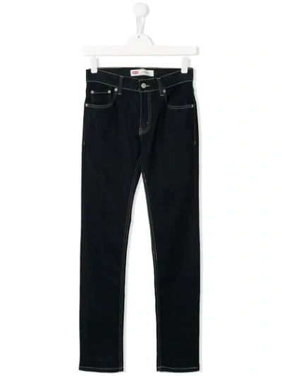 Shop Levi's Teen 510 Mid-rise Jeans In Blue