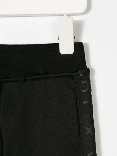 Shop Givenchy Branded Sides Straight Trousers In Black