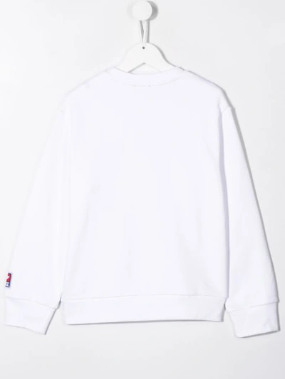 Shop Diesel Logo Sweater In White