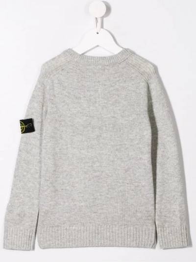 Shop Stone Island Junior Basic Sweatshirt In Grey