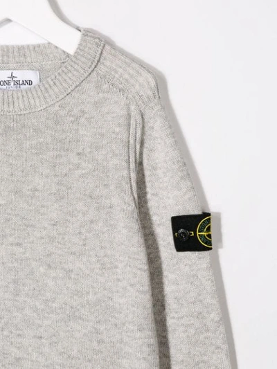 Shop Stone Island Junior Basic Sweatshirt In Grey