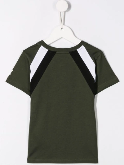 Shop Givenchy Logo T-shirt In Green