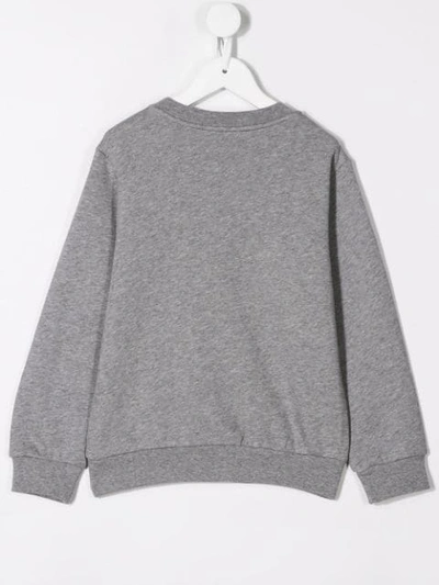 Shop Lanvin Enfant Front Logo Sweatshirt In Grey