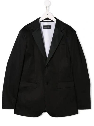 Shop Dsquared2 Classic Fitted Blazer In Black