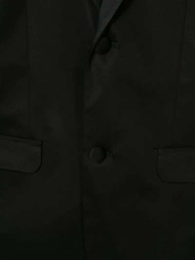 Dsquared2 Teen One Button Blazer In Black