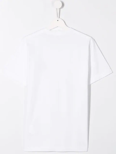 Shop Stone Island Junior Logo T-shirt In White